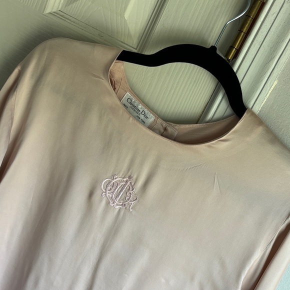 Dior Light Pink Satin Top - Picture 1 of 4